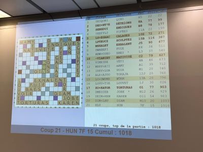 photo de la grille � la fin de la partie