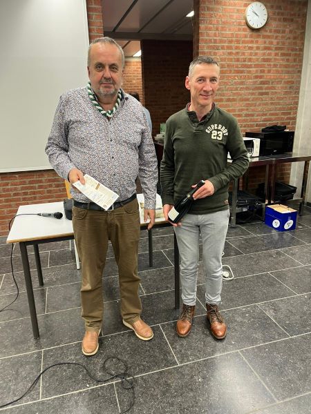 photo des vainqueurs de la partie, Paul Fraiteur et Laurent Dumoulin